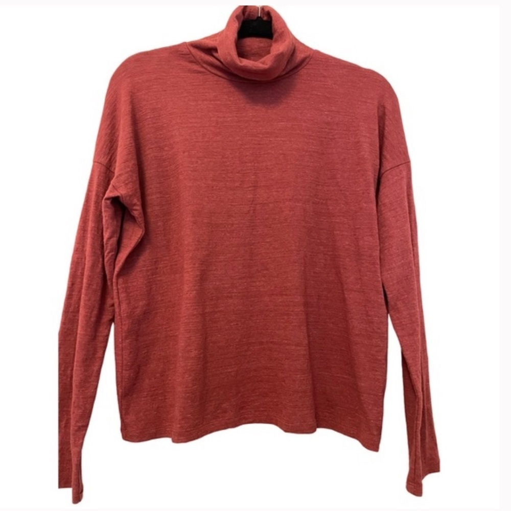 Madewell burnt orange long sleeve turtleneck